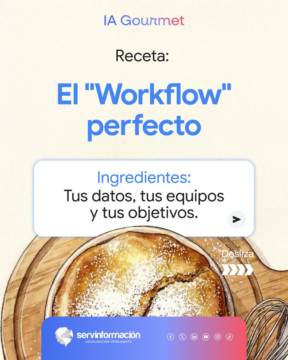 servinformacion's tweet image. El Ingrediente Secreto para Flujos de Trabajo sin Esfuerzo.
¿Por qué conformarse con &quot;ingredientes crudos&quot; (tareas aisladas) cuando puedes servir una Receta Maestra?

✔️ Receta: El &quot;Workflow&quot; Perfecto
✔️ Tu Chef: Gemini Enterprise

Conoce el blog: hubs.la/Q03WF9-l0