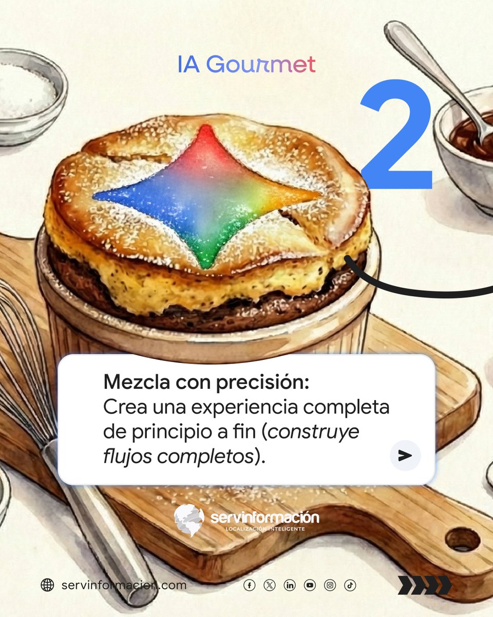 servinformacion's tweet image. El Ingrediente Secreto para Flujos de Trabajo sin Esfuerzo.
¿Por qué conformarse con &quot;ingredientes crudos&quot; (tareas aisladas) cuando puedes servir una Receta Maestra?

✔️ Receta: El &quot;Workflow&quot; Perfecto
✔️ Tu Chef: Gemini Enterprise

Conoce el blog: hubs.la/Q03WF9-l0