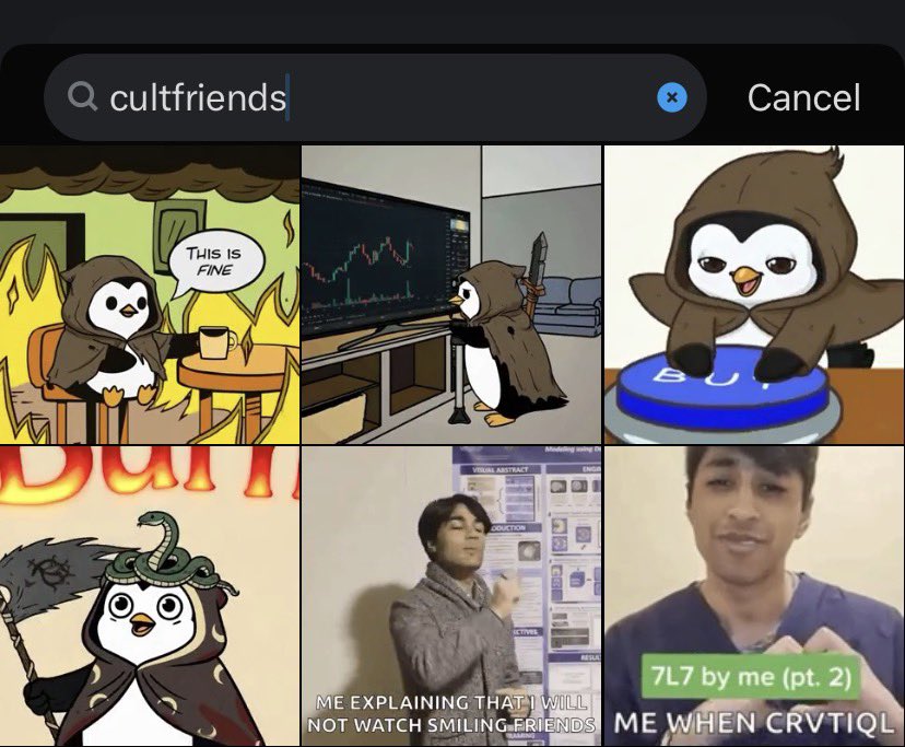 FINALLY <a href="/CultFriendsXRPL/">$FRIENDS</a> GIFs are now showing on X! 🎉🔥

If you vibe with the movement, go spam them everywhere 😤🐧✨ $FRIENDS