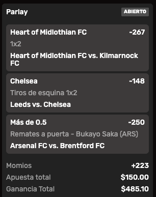 BuulStats's tweet photo. Dinámica GANAR-GANAR con Buul

🔥 PICK +223 / 3.23 🔥

Hearth of Midlothian ML
El líder de la premiership 🏴󠁧󠁢󠁳󠁣󠁴󠁿 recibe al 10° y debe ganar para mantener distancia con el Celtic

Chelsea Tiros de esquina 1x2
Chelsea promedia 6.1 córners
Leeds promedia 3.7 córners

Bukayo Saka 1 disparo a puerta
El futbolista del Arsenal tiene 11 disparos a puerta en 11 partidos jugados

Recuerda:
- Apuesta al menos $150 pesos / $7.5 dls
- Si lo pierdes compartes el ticket y te damos 2 Meses de plan Elite GRATIS

Ayúdanos con tu RT ♻️