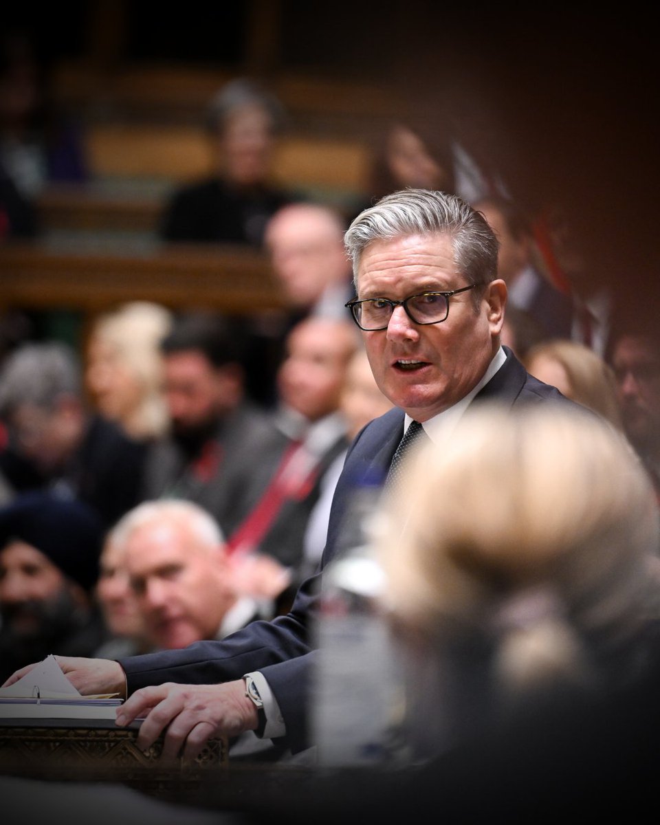 HouseofCommons's tweet image. Today Prime Minister Sir Keir Starmer answered questions from MPs in @houseofcommons.