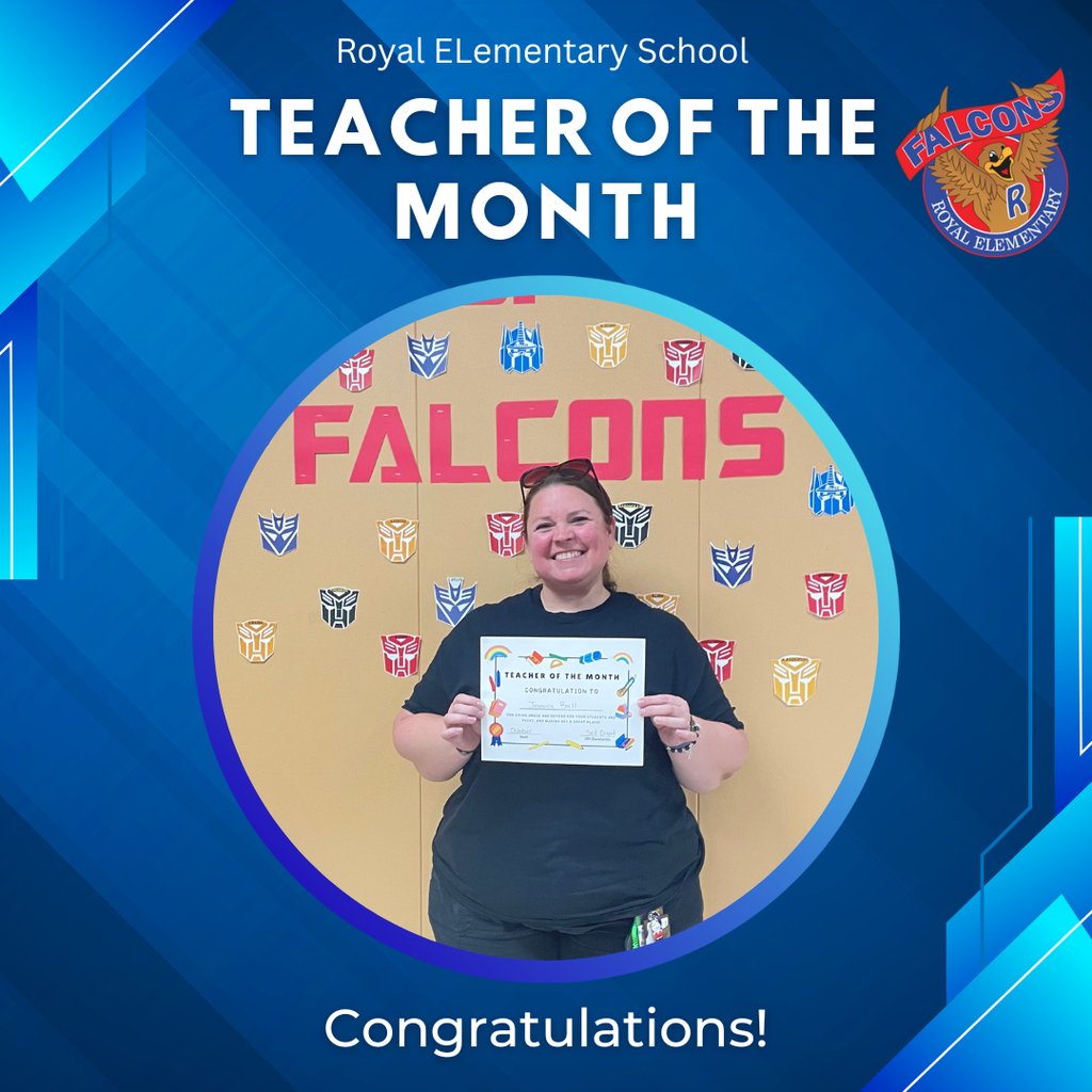 Congratulations, Mrs. Ball! Thank you for all you do for our Falcons. Your dedication and passion for student success are truly inspiring.

#RESFalcons #WeAreRoyal #FalconPride #InvestingInOurTomorrow