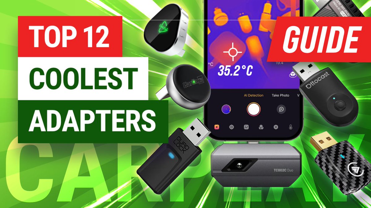 CarPlayLife's tweet image. The Coolest Wireless CarPlay &amp;amp; Android Auto Adapter? We Thermal-Test 12 Adapters Using the TOPDON TC002C Duo
We thermal-tested 12 of today’s most popular wireless C ...

carplaylife.com/how-to/the-coo…

#AppleCarPlay #CarPlay #AndroidAuto #TechReview #Autotech #CarTech #AutoReview