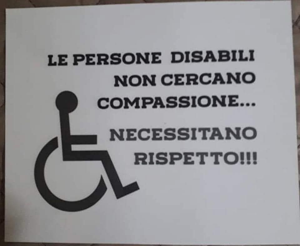 sorridicncausa's tweet photo. Non schiacciate mai il peso della vostra cattiveria
sui tasti dei sentimenti delle persone disabili.
#VagandoPerLeStrade a #SalaLettura https://t.co/25c5KONz0a