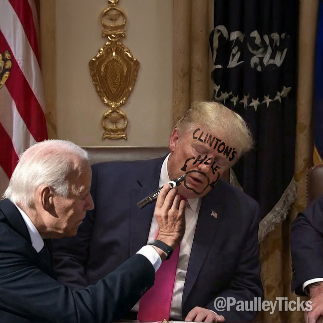 PaulleyTicks's tweet image. Dark Brandon strikes again!