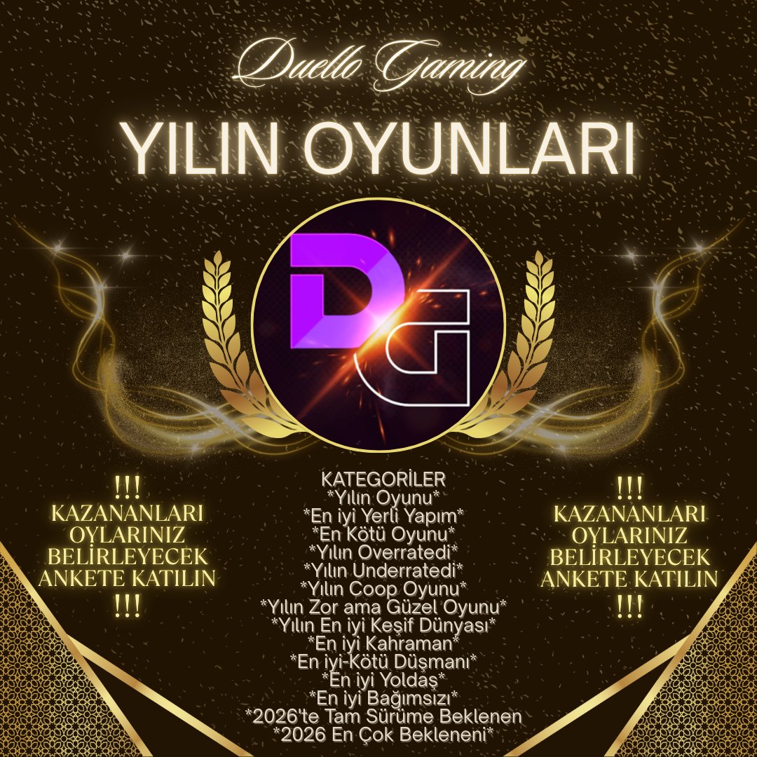 💥Söz Sizde! Yılın oyunlarını birlikte seçiyoruz
💥Farklı kategoriler, sadece oyuncu oyları, basın yok. Anketimize katıl, yılın en iyilerini sen belirle✊
docs.google.com/forms/d/e/1FAI…