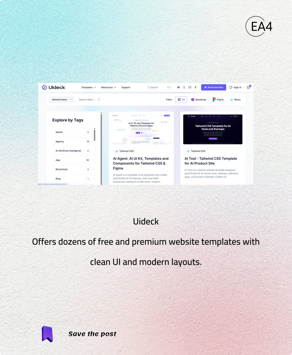 AElakkermi's tweet image. 5 Platforms Every Frontend Developer Should Use

reactbits.dev
ui.aceternity.com
uideck.com
uiverse.io

📩Need a website? DM me!

#FrontEnd #FrontEndDeveloper #WebDevelopment #CodingJourney #tools #WebsiteDesign #programming #FYP