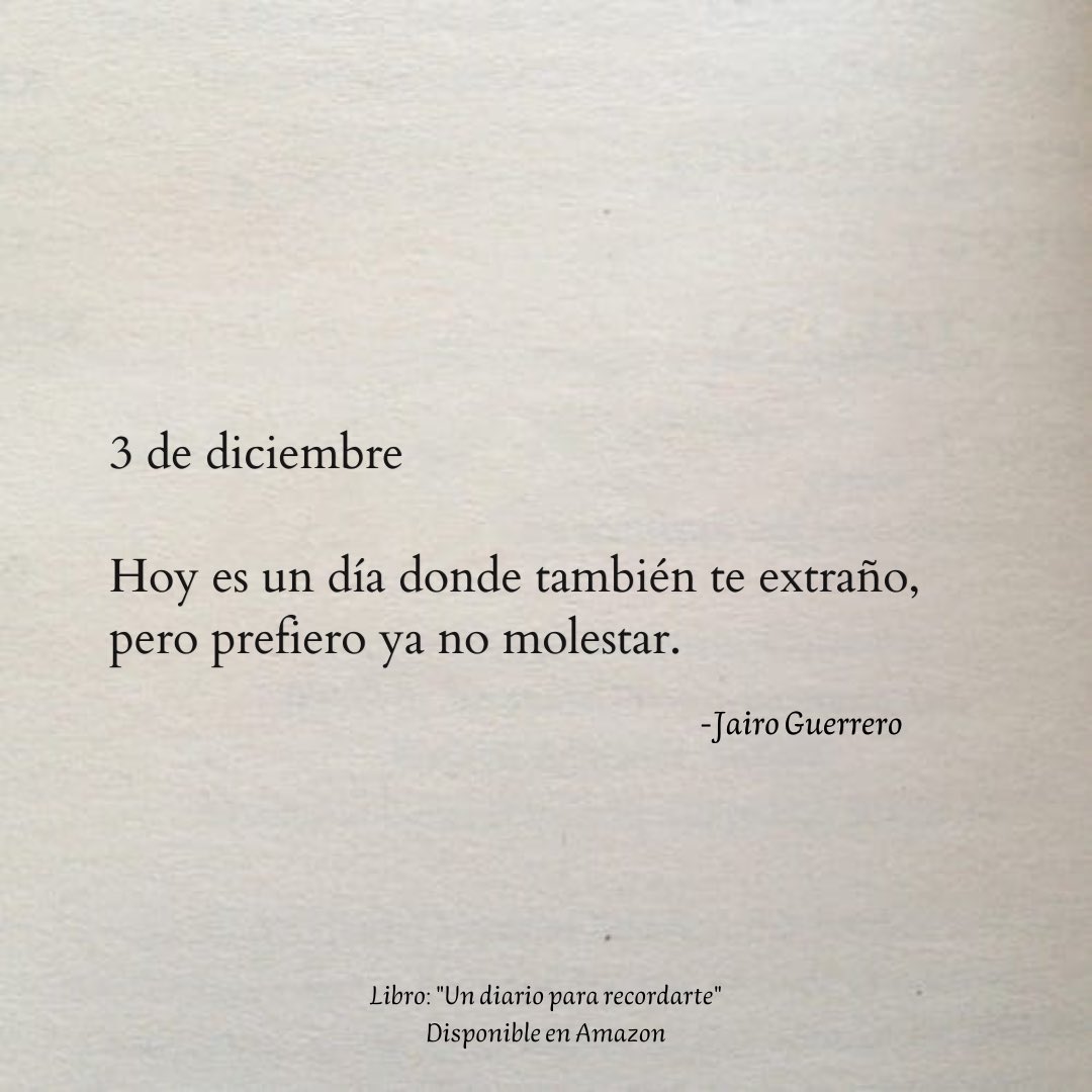 3 de diciembre. 🍂