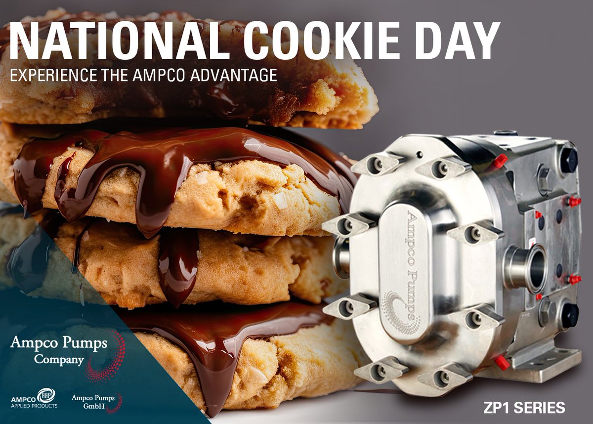 It’s #NationalCookieDay and … ME WANT COOKIES!

Did you know the #Ampco ZP1 Series #CircumferentialPistonPump plays a role in making delicious #cookies?

Learn more: ampcopumps.com/zp1-series/