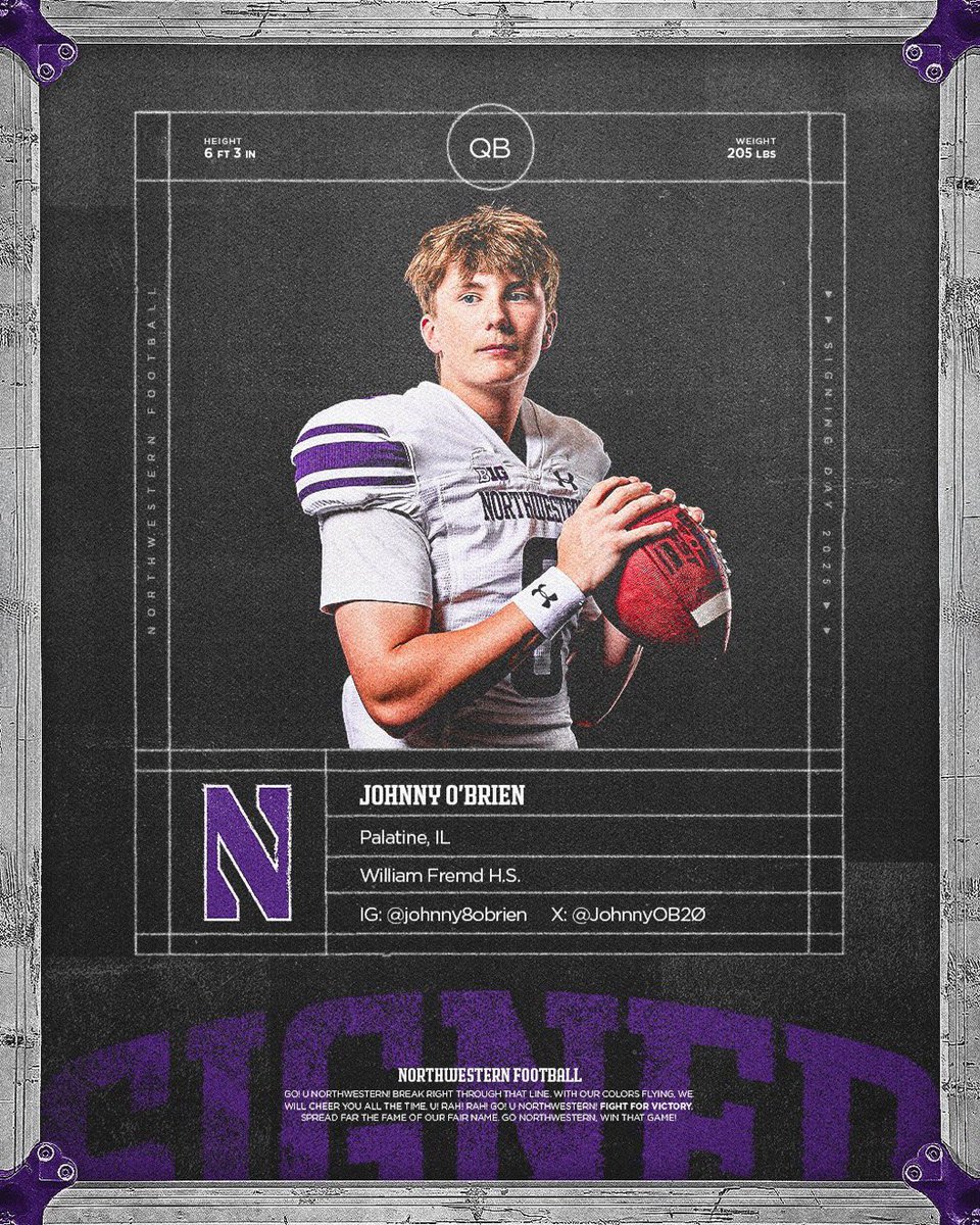 Johnny O'Brien 2026 QB tweet media