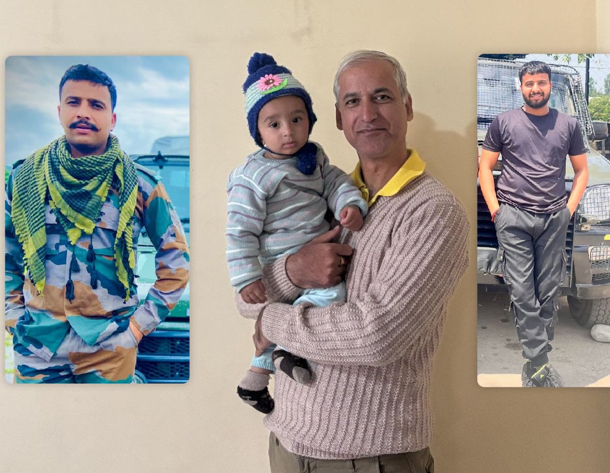 37VManhas's tweet image. Today could meet Kiyansh, who was just a few months old when his father

L NK HARVINDER SAINI
24 PUNJAB #IndianArmy

was immortalized, protecting us at the world’s highest battle field #SiachenGlacier in Oct 2025.
Strength to Kiyansh and his mother to bear this irreparable loss.