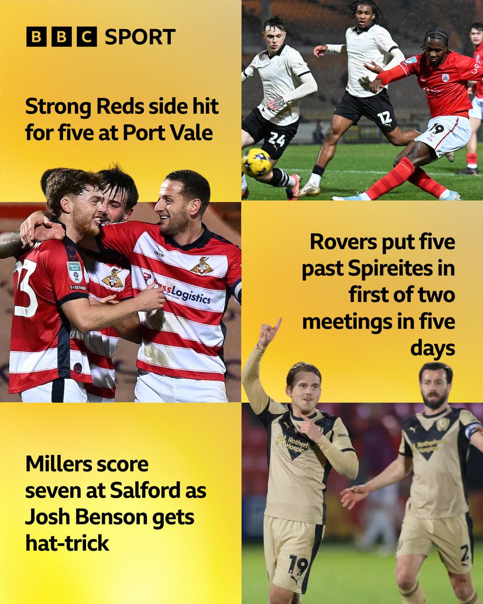 🗣️ Some of tonight's talking points from the EFL Trophy...

📺 Watch on <a href="/BBCSport/">BBC Sport</a> website 👉bbc.co.uk/sport/football…

📻 Listen on <a href="/BBCSounds/">BBC Sounds</a> 👉bbc.co.uk/programmes/m00…

#BarnsleyFC | #DRFC | #RUFC | #Spireites 
<a href="/BBCSheffield/">BBC Sheffield</a>