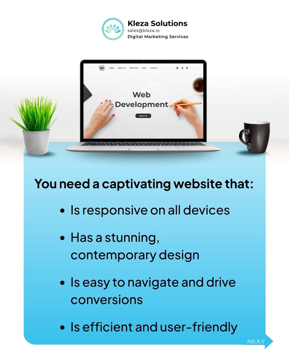klezasolutions's tweet image. Is your site helping or hurting you? Slow speeds and poor design drive customers away. We build fast, stunning, secure websites. Let&apos;s talk! 📞 +91 7396146227 | +1 913-800-2728. Visit kleza.io/services/websi… for more info. 
#websitedevelopment #CustomWebDesign #businessgrowthtips