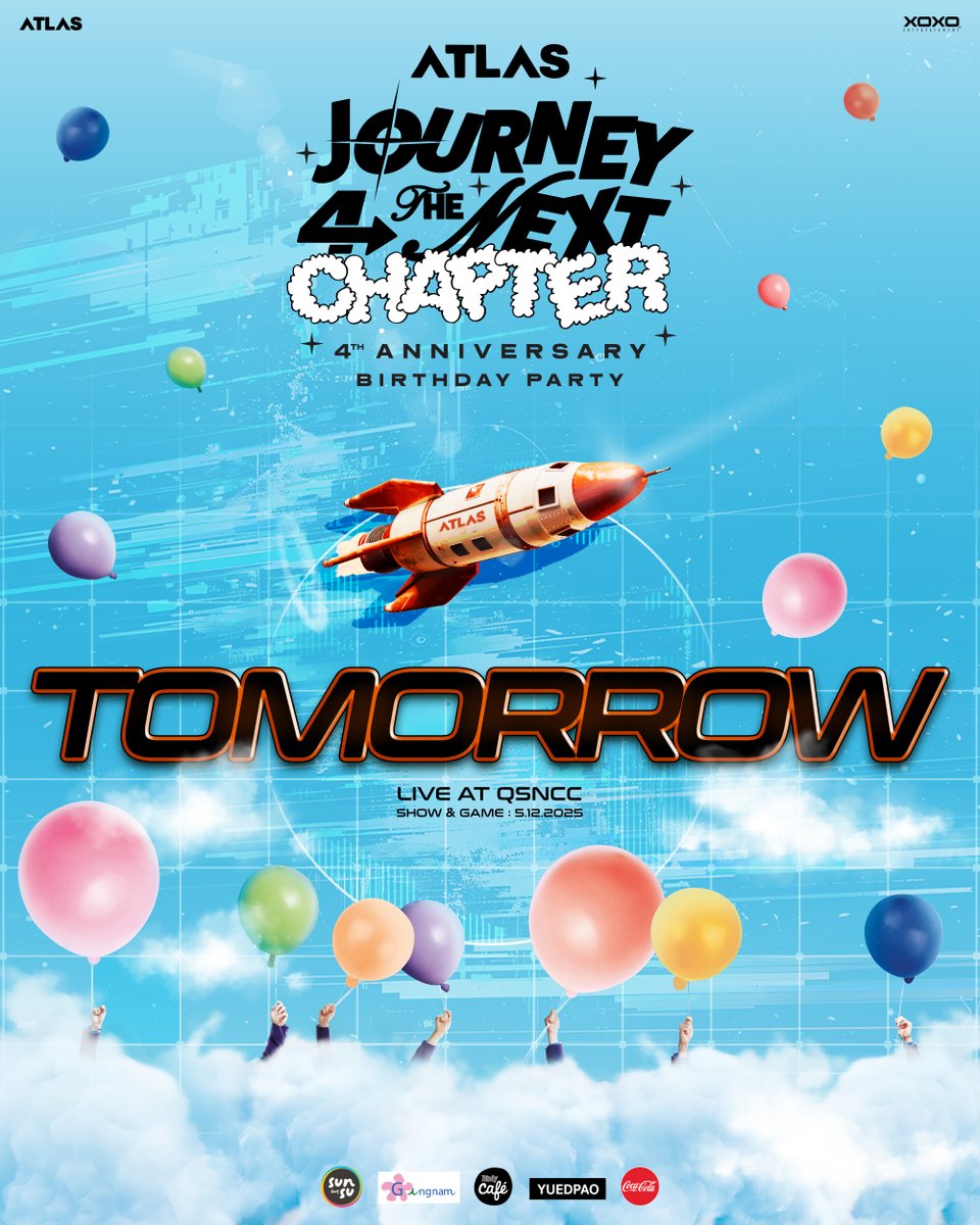 TOMORROW ATLAS Birthday Party Journey 4th the Next Chapter