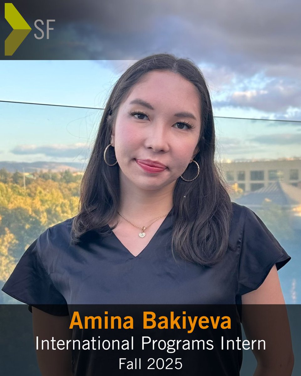 GlobalTiesSF's tweet photo. Meet our final fall 2025 #InternationalPrograms #intern Amina, who studies political science and human rights at San José State University and is eager to support subnational #diplomacy with @GlobalTiesSF. 
Learn more: https://t.co/YbMeN15921
#IVLP @StateIVLP @GlobalTiesUS @SJSU https://t.co/JaUuKWz9Hd