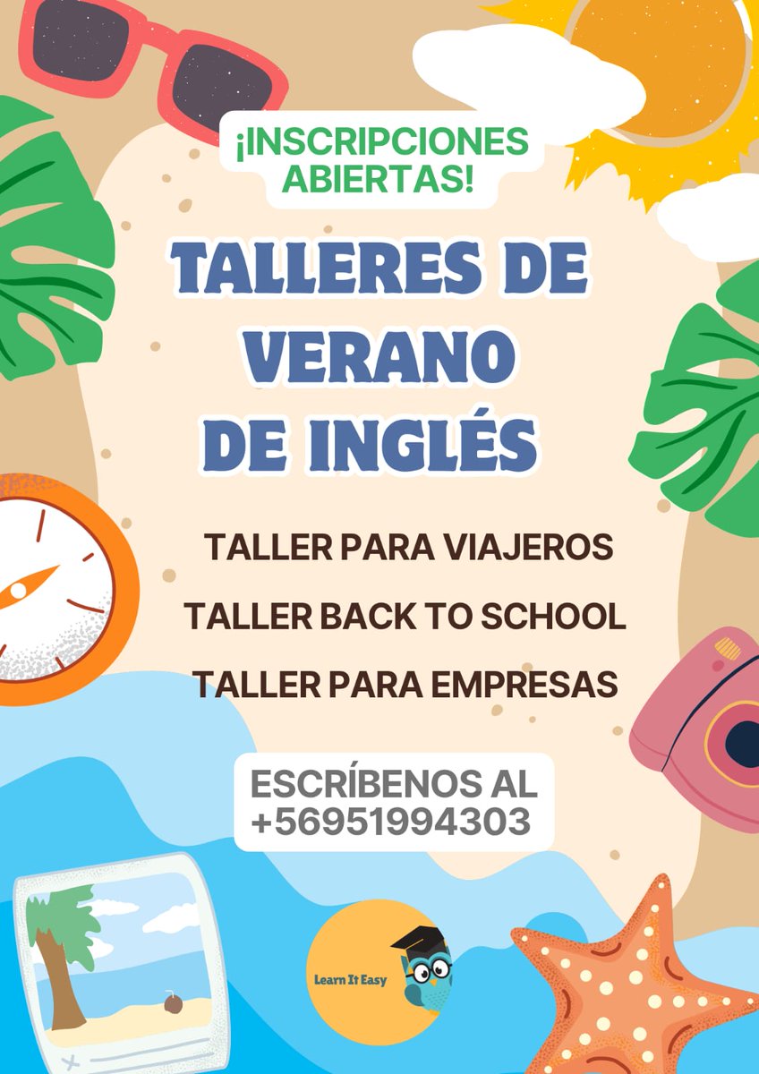 soy_huicana's tweet image. Mis emprendimientos:
Aprende inglés con nosotros de manera fácil y didáctica 
#LearnItEasy  #clasesonline #clasespersonalizadas
Aprende sobre vino en nuestras clases de enología online, también ofrecemos asesorías enológicas para pequeños viñateros y banqueterías.
#catandoando