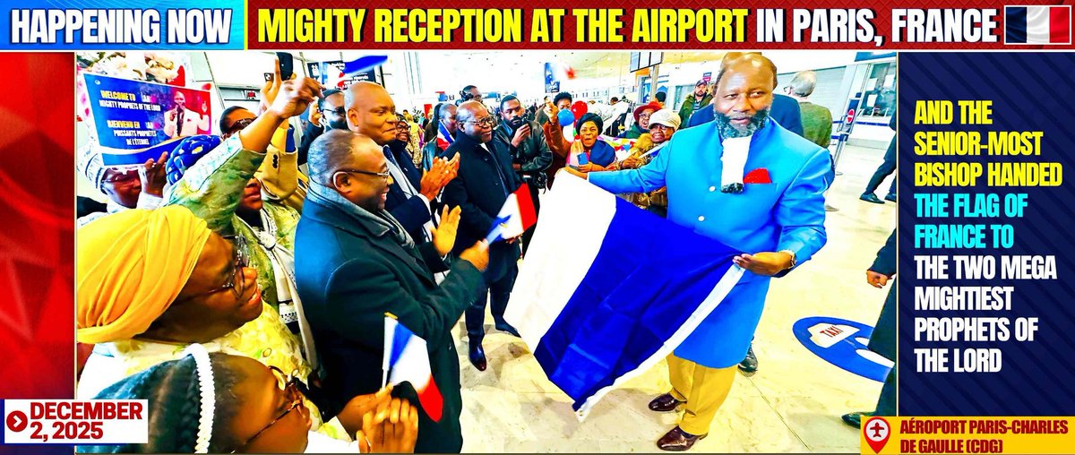 The PROPHETS of the LORD Dr Owour they finally step in the land of Europe 

They have come to give the instructions of the LORD Himself 

Is Europe ready to listen to them #MegaCryInEurope