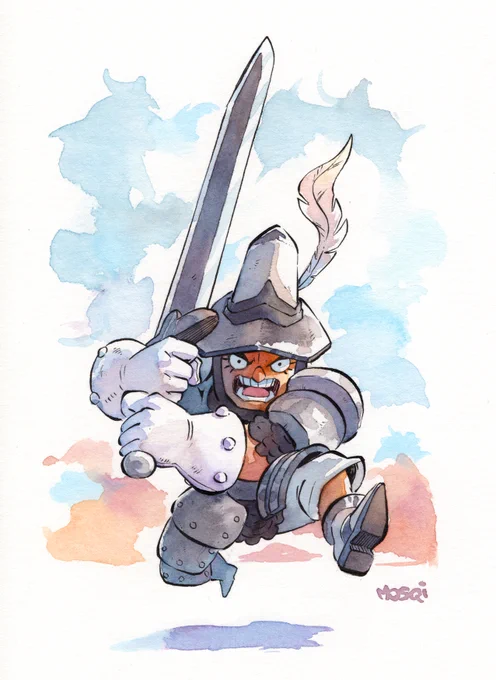 As requested a week (a bit more than a week) ago: Steiner fan art Of course now I want to play Final Fantasy 9 again