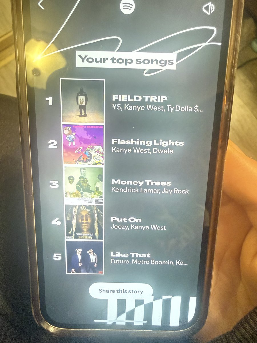 ollyfrmpluto's tweet image. my moms spotify wrapped this year😭