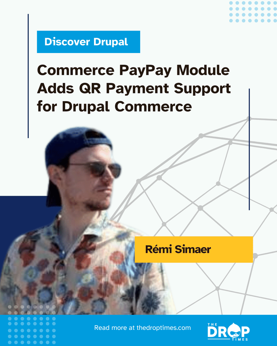 thedroptimes's tweet image. New in beta: Commerce PayPay adds QR PayPay support to Drupal Commerce.

Created by Rémi Simaer, includes auth/capture flows &amp;amp; refund options.

⚠️ Not in Drupal security policy.

Details → bit.ly/4oQi8uR 

#DrupalCommerce #PayPay #DrupalModules #OpenSource