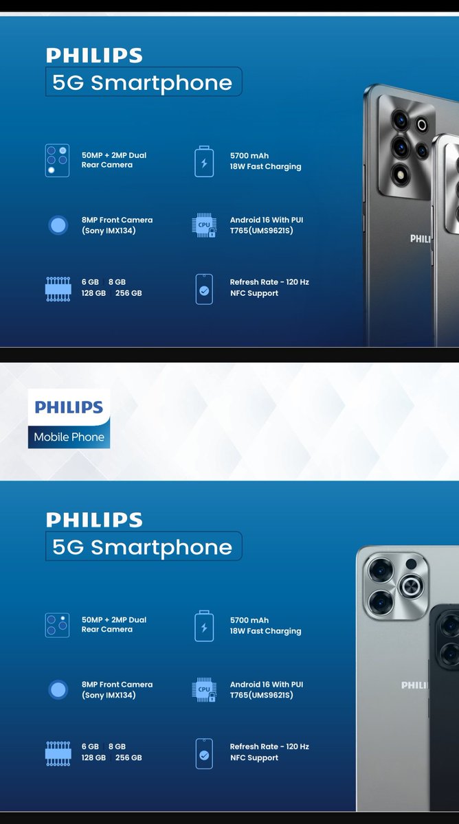 Pratyush_Trader's tweet image. Osel Devices Ltd 🚀 has launched new Philips 5G smartphones.

These phones are designed to offer premium tech at an affordable price point

Distribution is set to begin in Dec 2025 across both offline &amp;amp; online channels. The phones boast impressive specs. 📱

#OSEL #OSELdevices