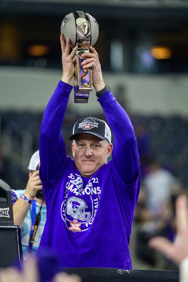 EMAWCaleb's tweet photo. What can you even say to do him justice? 

You did what they said couldn’t be done, win after Snyder. I wish things ended differently but I love you Coach. You are man of such high character for stepping aside for Collin. Your love of K-State can never be questioned.

Thank you. https://t.co/0Vhvt5fj9w