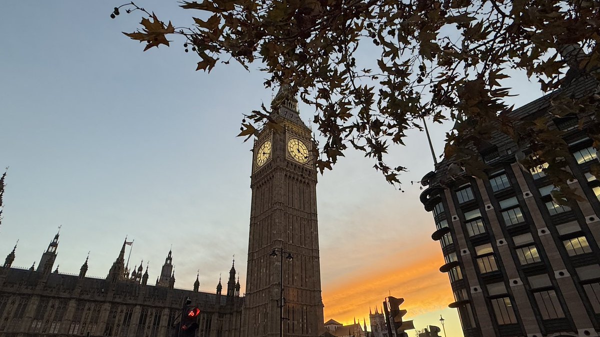 Golden hour in Westminster🌇