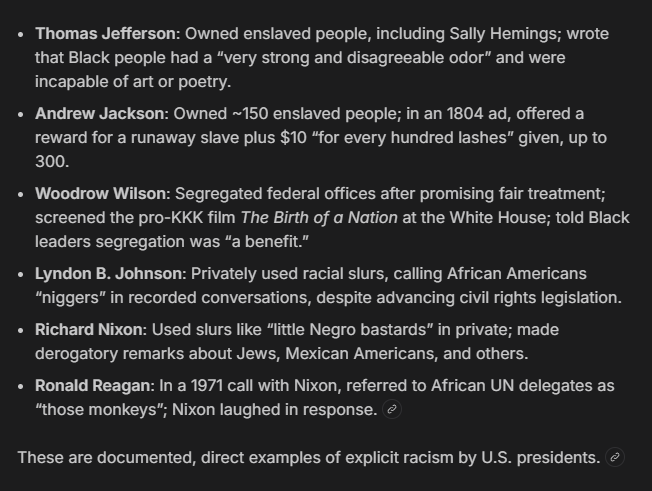 SimonVercoe's tweet photo. @mmpadellan >the most racist president you've ever had https://t.co/hWuyW3JN43