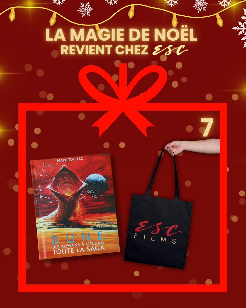 🎁 Aujourd'hui on vous fait gagner un exemplaire du livre DUNE : DES ROMANS À L'ÉCRAN, TOUTE LA SAGA + un tote bag ESC Films !

Pour participer :

❤️ Likez ce post 

🚨 Abonnez vous à <a href="/ESC_Films_/">ESC Films</a> 

🍿 Identifiez quelqu'un en commentaire

📆 Tirage au sort lundi !