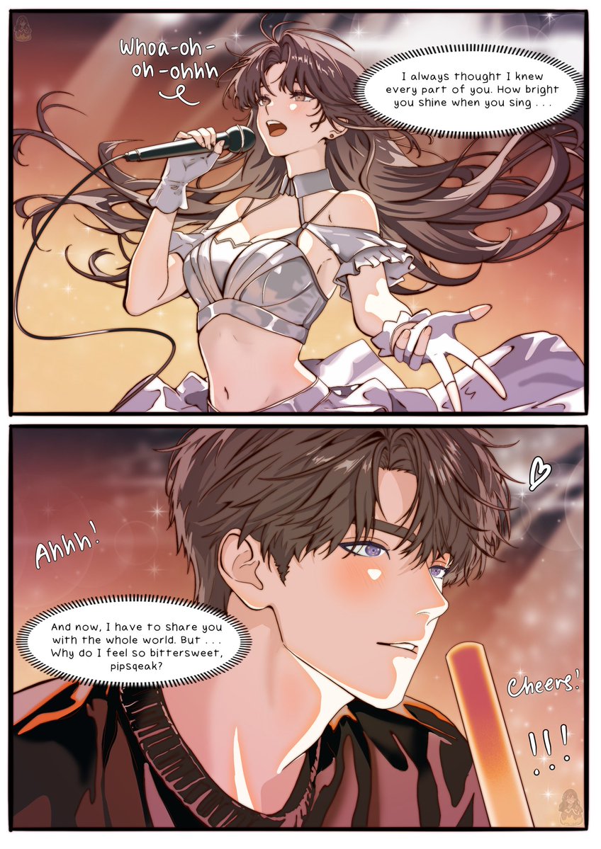 tako_drawing's tweet image. Idol!MC x childhood friend fanboy!Caleb 

#LoveandDeepspace #Caleb