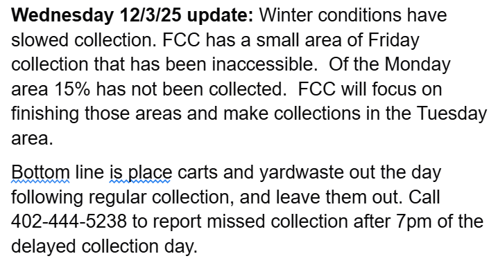 Here's the current collection status: