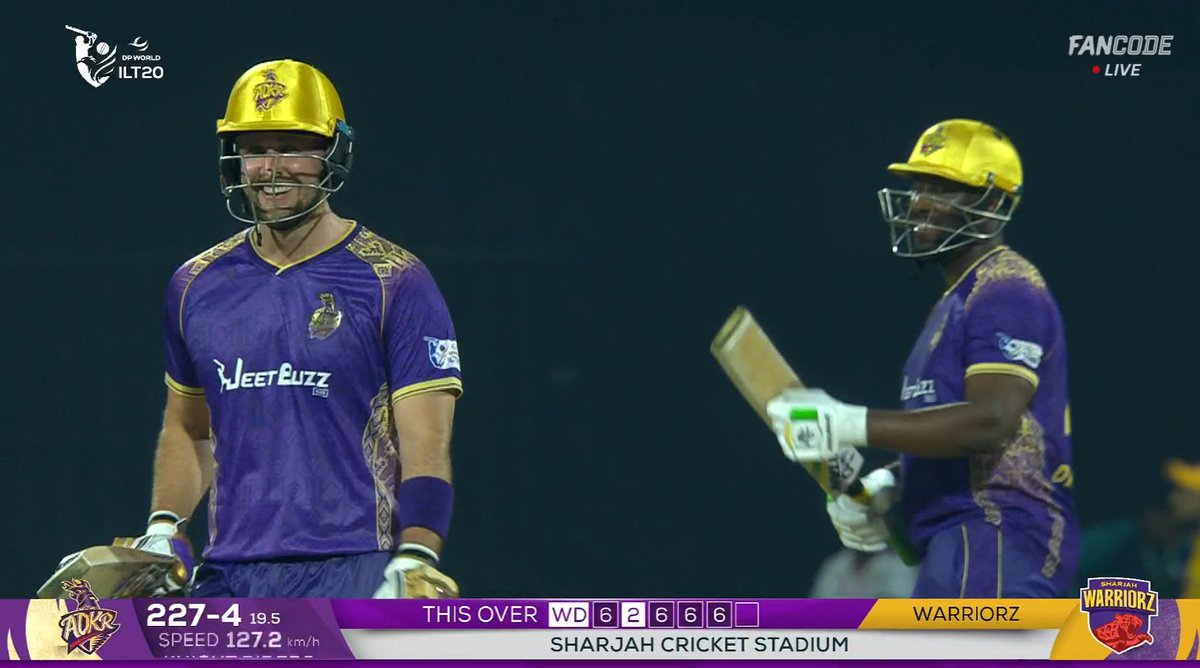 cricinsights1's tweet image. 🔥 Liam Livingstone – 82*(38) in ILT20!
Smashed 5 SIXES in the final over💥🏏
#ILT20 #LiamLivingstone #PowerHitting