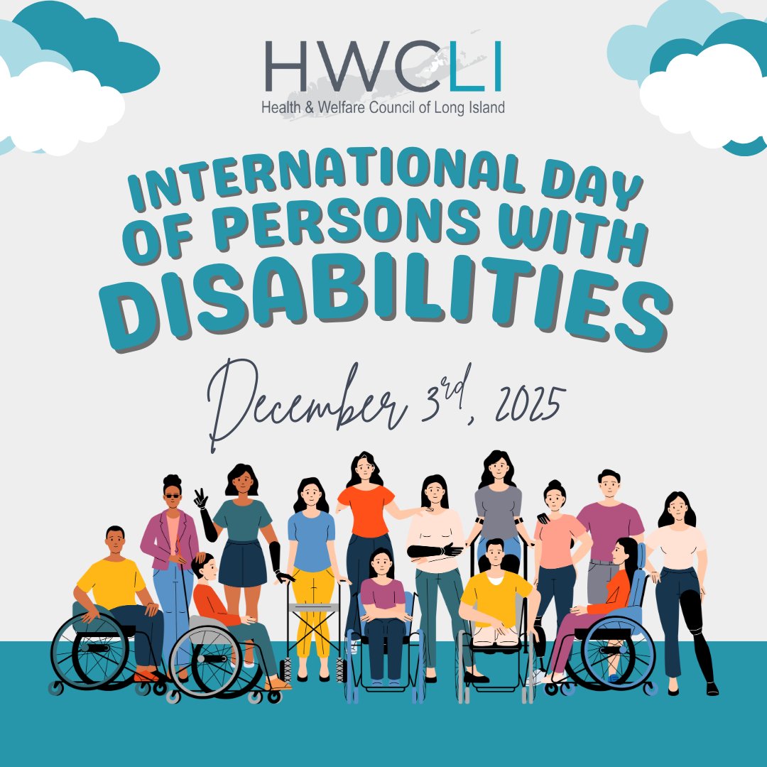 On International Day of Persons with Disabilities, we honor the strength, resilience, and rights of people with disabilities across Long Island and beyond. HWCLI works every day to help individuals with disabilities secure &amp; maintain the health insurance coverage they deserve.
