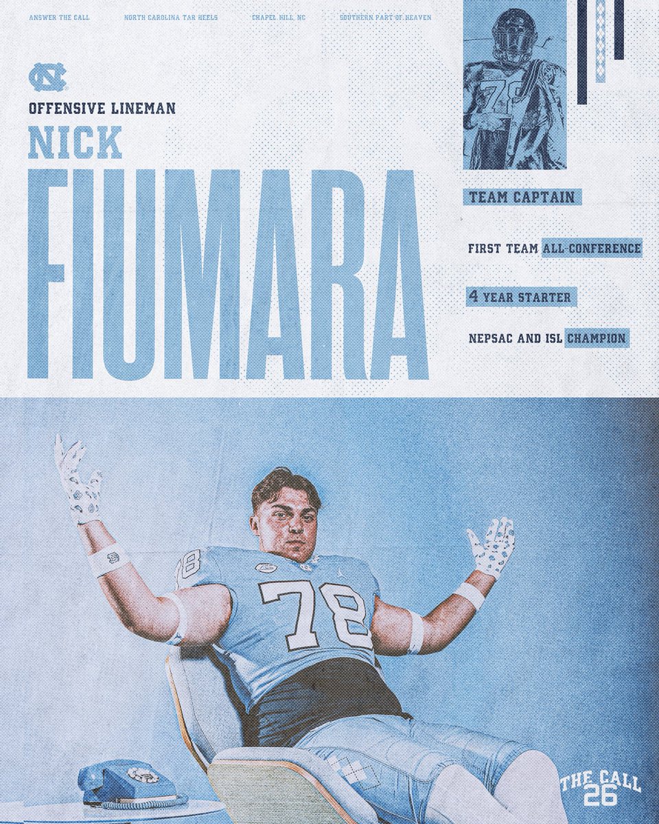 UNCFootball's tweet photo. Learn more about @NickFiumara78!

⬇️⬇️⬇️ https://t.co/SLOFyYJivW