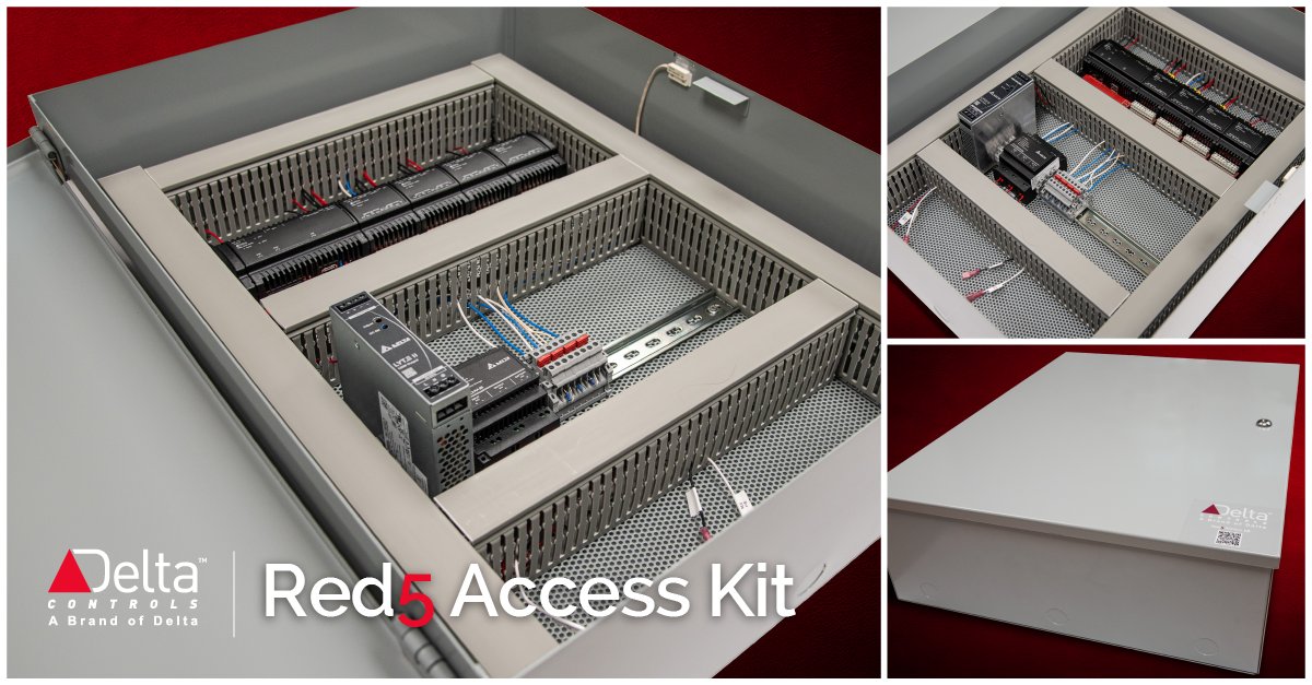 deltacontrols's tweet image. Now Available: Red5 Access Kit 🚀

We’re excited to announce the official release of the Red5 Access Kit - Delta Controls’ pre-wired, pre-tested access control enclosure designed for rapid deployment and professional-grade installations.

Built around the Red5-EDGE-ROOM…