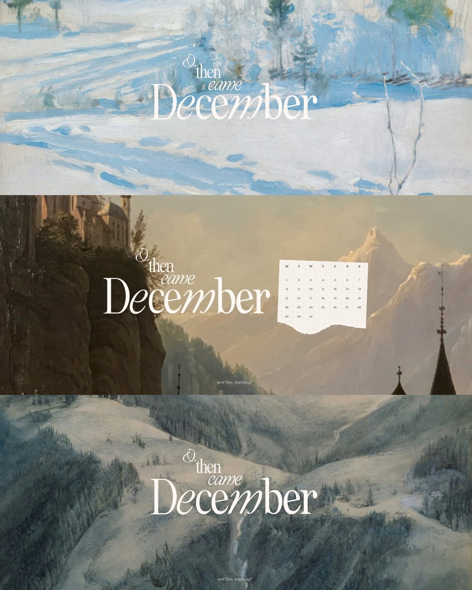 Happy December 🎄🎁✨

I made some { free } December wallpapers and I’m so excited to share these with you!!

You can find the link in my instagram hghlights. I hope you enjoy them! 🫶🏻

I hope we all have a wonderful December!!

#freewallpapers