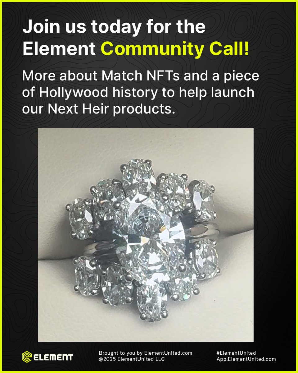 Join us today for the Element Community Call!

We’re gathering at 12pm MT to share updates on what the team has been building, what’s coming next, and ways you can stay involved in the Element ecosystem.

🕛 Today at 12pm MT
🔗 Join here: elementunited.zoom.us/j/85115423558?…