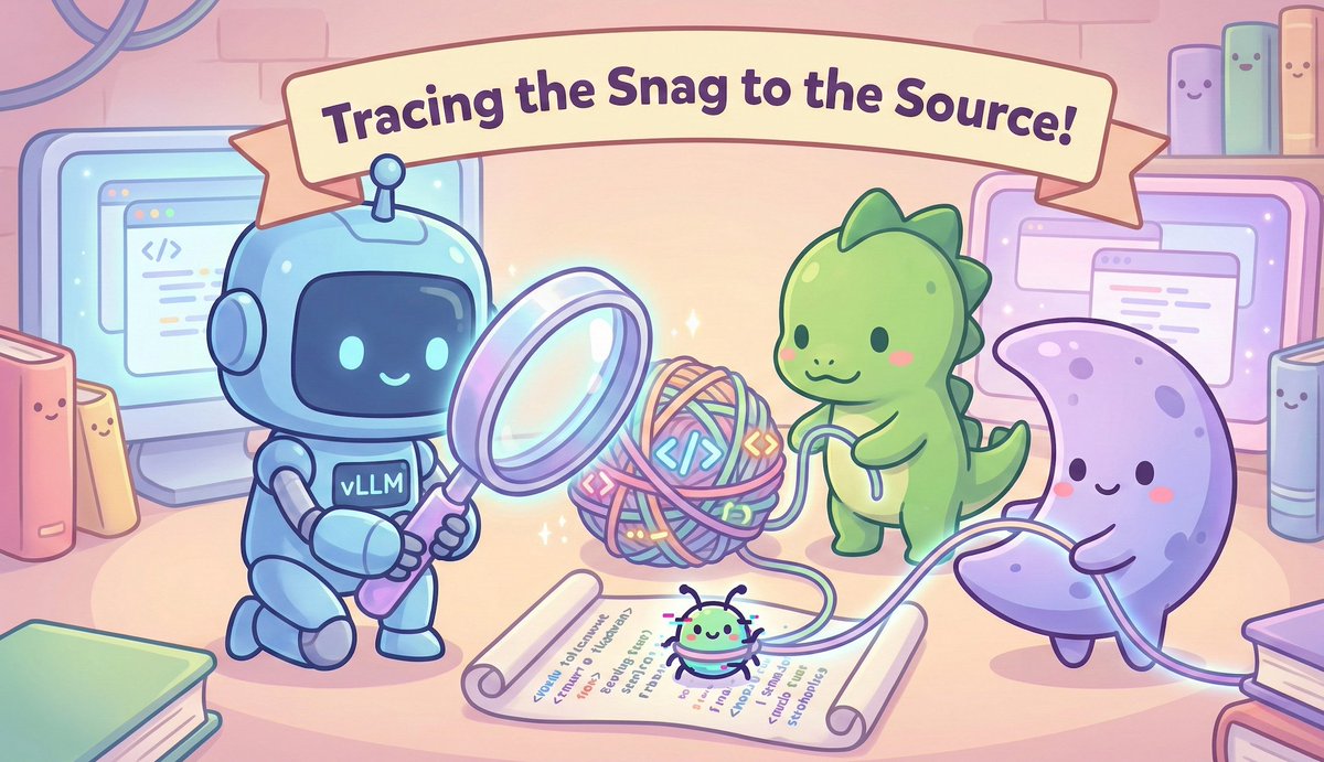 vllm_project's tweet image. We’re taking CUDA debugging to the next level. 🚀

Building on our previous work with CUDA Core Dumps, we are releasing a new guide on tracing hanging and complicated kernels down to the source code.

As kernels get more complex (deep inlining, async memory access), standard…