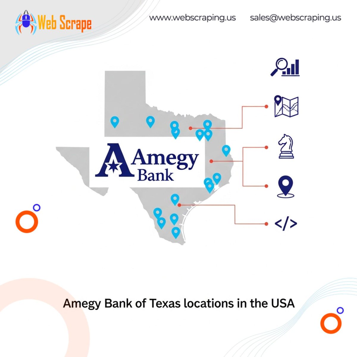 scrape_web's tweet image. TX financial analysis incomplete without Amegy Bank data? Get our precise branch dataset for market intel, site selection &amp;amp; more. Download now! webscraping.us/data-store/ame… #TXBusiness