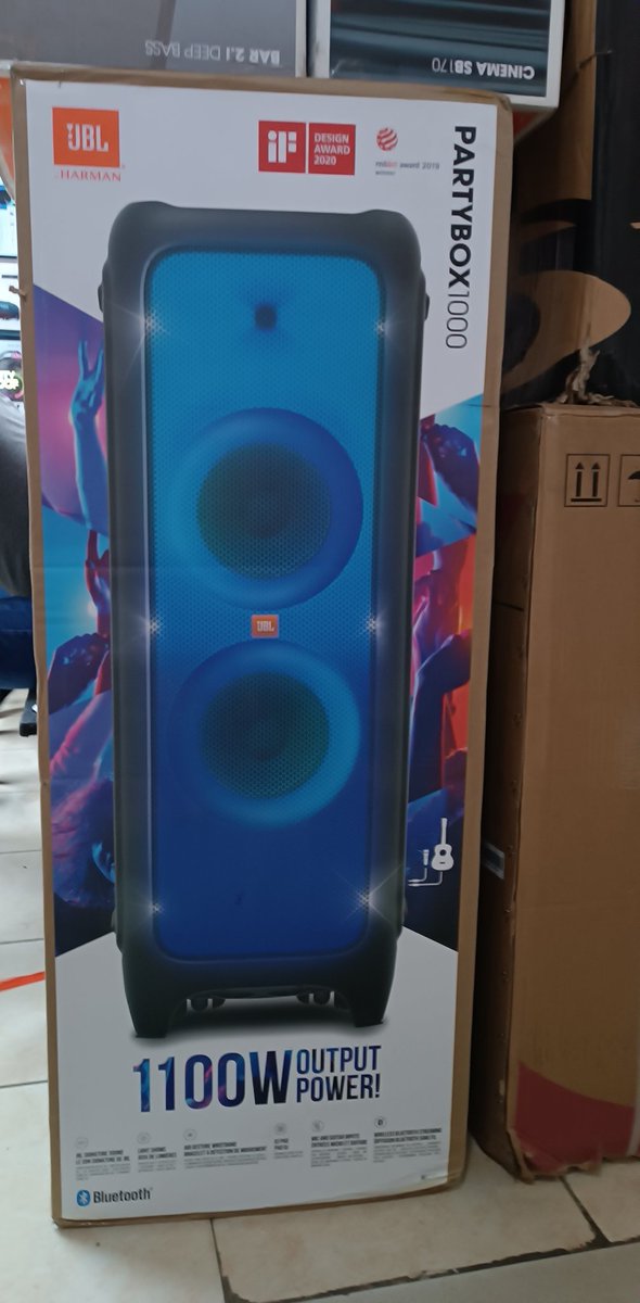elec_ke's tweet image. Product of the day #ELECMERT #BluetoothSpeaker
JBL PartyBox 1000 -Party Speaker with Powerful Sound,1100W  JBL Original Pro Sound. Built-in Lights and Extra Deep Bass, IPX4 Splash Proof, App/Bluetooth,Mic &amp;amp; Stereo Connectivity, Made for Everywhere a Handle Wheels @.Kshs.114,000