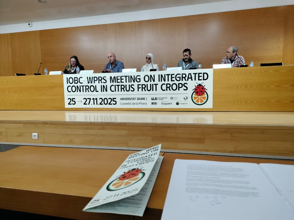IRTA’s Dr. María Teresa Martínez Ferrer, SAFWA partner, served as Convenor of the IOBC-WPRS Working Group, reinforcing the visibility of the project and strengthening collaboration with researchers and technical centres committed to sustainable IPM. 🤝✨