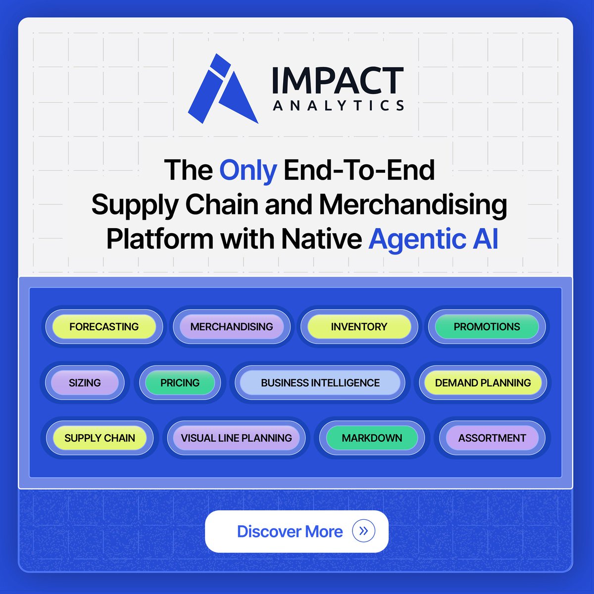 Impact Analytics connects pricing, forecasting, assortment, and supply chain in one intelligent platform for faster, smarter decisions.

See how retailers use embedded Agentic AI to gain control:
 impactanalytics.co/ai-agents

#AgenticAI #RetailTransformation