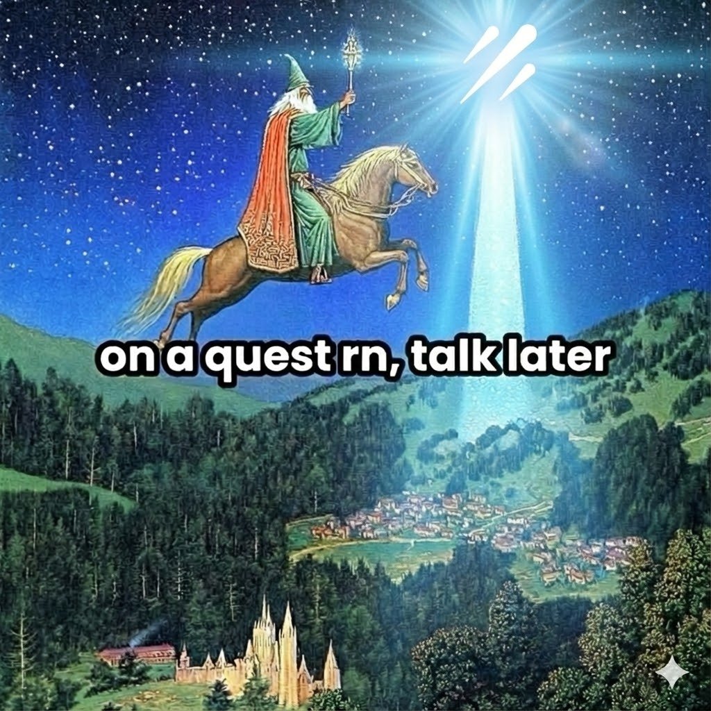 Galxe's tweet image. on a quest rn, talk later