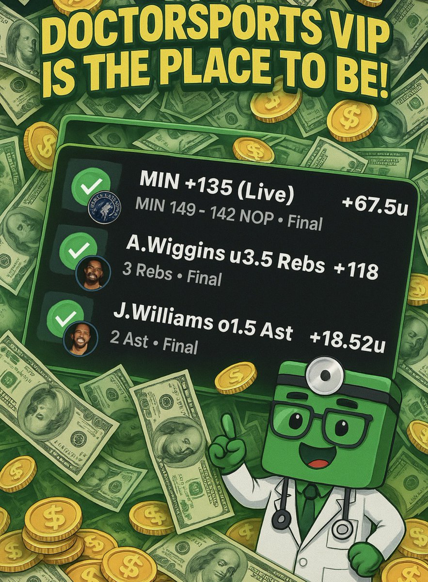 THE VIP IS STILL PROFITING DAILY 💰💰

STOP MISSING OUT &amp; JOIN TODAY

LINK BELOW ⬇️⬇️⬇️

WE GUARANTEE U WILL PROFIT 💰💰💰

winible.com/checkout/14941…

<a href="/DoctorsportsHQ/">HEATER CAPPER 🔥</a> #vip #win #bet #cash #GamblingTwitter #Gambling𝕏 #fypage #FYP #fyp #fypviraltwitter #fypシ゚viral