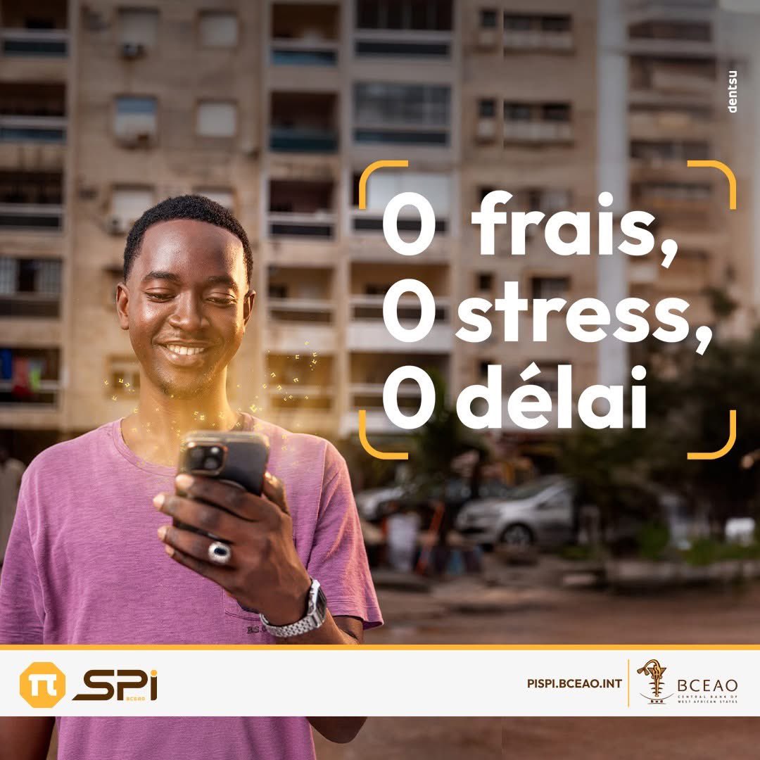 PI, c’est 0 frais, 0 stress, 0 délai !

Une solution innovante pour simplifier vos paiements dans toute la zone UEMOA ✌️🫰.

Pour en savoir plus, cliquez ici pispi.bceao.int

#PISPI 
#BCEAO