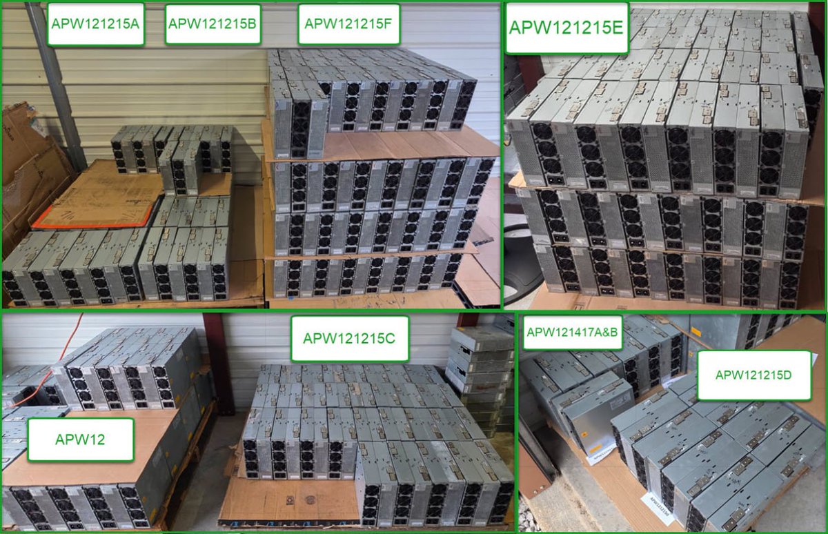 🔥 HUGE STOCK OF REFURBISHED BITMAIN POWER SUPPLIES – READY TO SHIP! 🔥

Total 596 units through age testing – All cleaned, refurbished &amp; tested!
📦 30-day warranty on every PSU 📦

✅ APW12 (standard) – $100 each
✅ APW121215 A/B/C – $100 each
✅ APW121215 D/E/F – $120 each
✅
