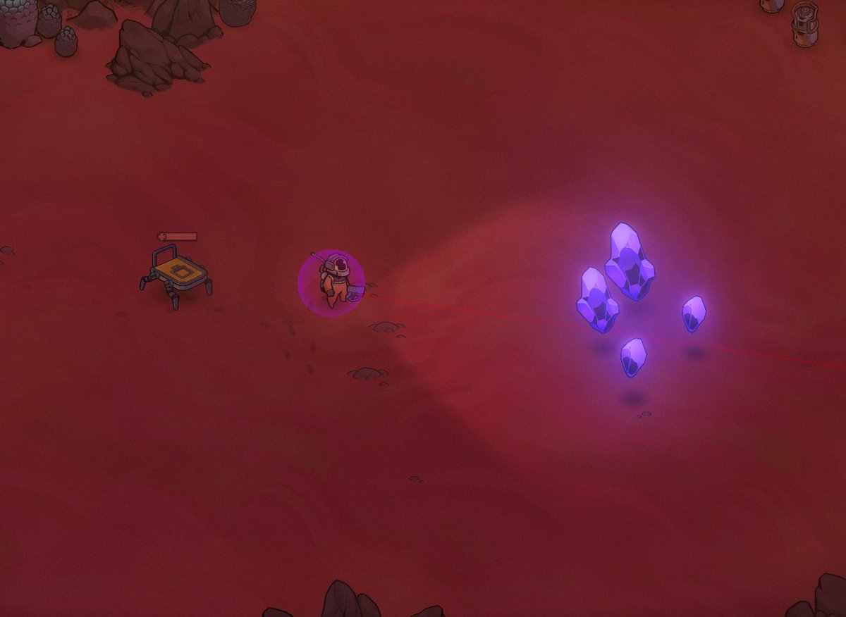 EDesmodus's tweet image. Nothing wrong here, just some sentient alien crystals vibing in the desert.
#gamedev #indiegame #indiedev #godot