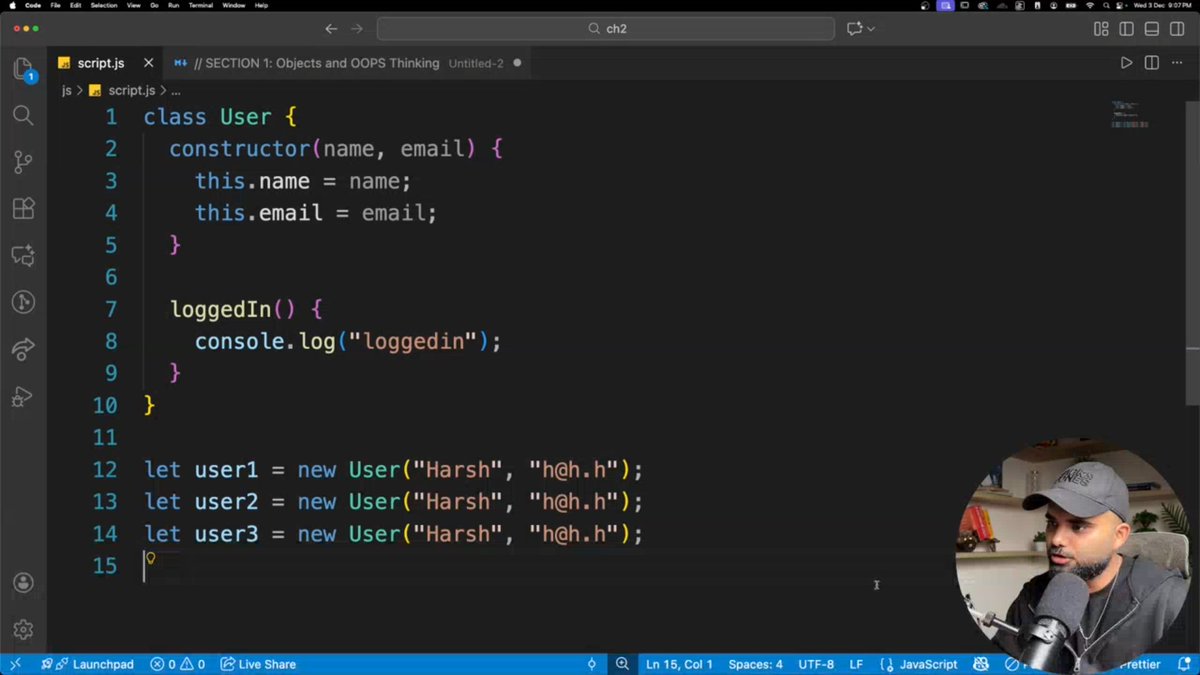 stackarnav's tweet image. 📆Day 57 | Today&apos;s class was OOPs but in a fun way🔥

Learned:
🧱 class expressions
⏫ hoisting behavior
🧬 inheritance
🎛️ getters &amp;amp; setters
Also solved a bunch of OOPs questions  and finally everything started to click.
JavaScript OOP feels scary… until it suddenly doesn&apos;t.…