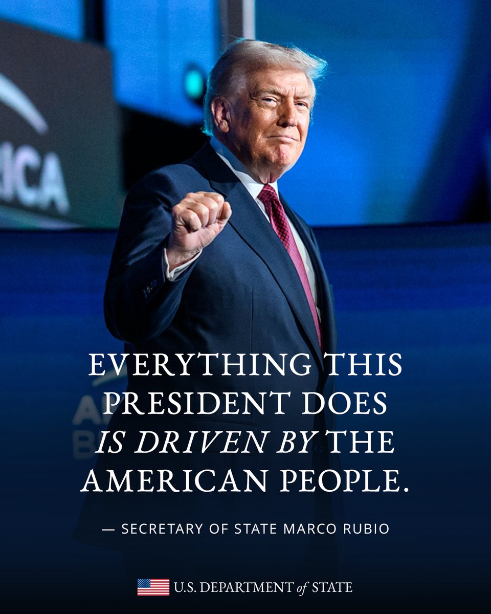 President Trump's motivation? The American people 🇺🇸