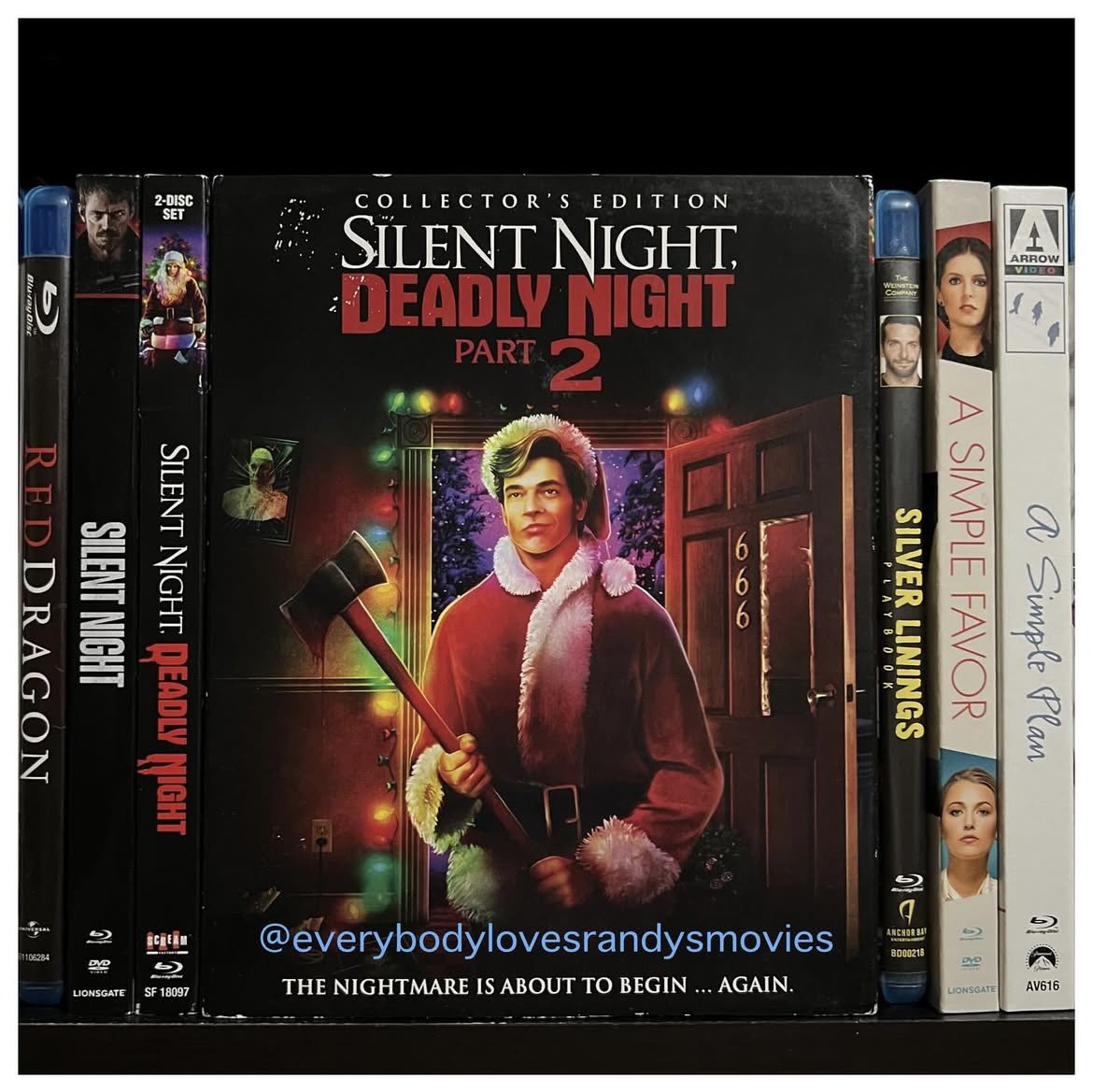RandysMovies's tweet image. Movie: #SilentNightDeadlyNightPart2 (1987) 

Starring: #EricFreeman #JamesLNewman #ElizabethKaitan #CorrineGelfan #MichaelCombatti 

Directed By: #LeeHarry

#BluRay 
#MovieNerd 
#MovieCollector
#BluRayCollection 
#MovieCollection 
#MovieBuff
#SilentNightDeadlyNight
#PhysicalMedia